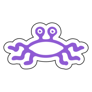 Flying Spaghetti Monster Sticker (Lavender)